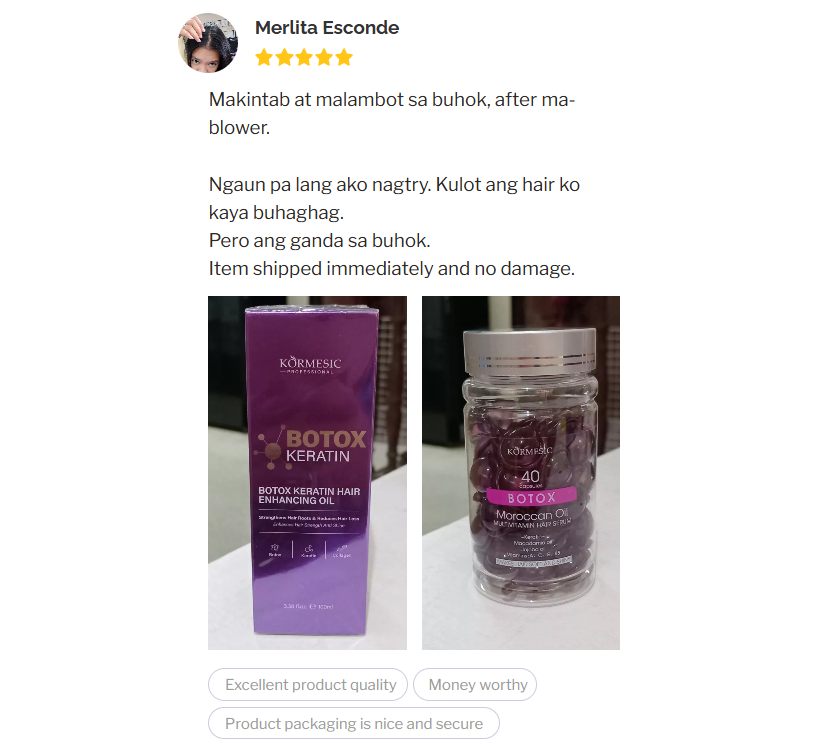 Merlita Esconde testimonial screenshot
